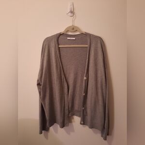 Grey Cashmere blend cardigan